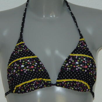 LINGADORE BEACH DUTCHIES BlackDots/Print Triangle bikini top