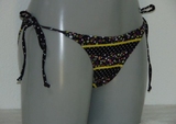 LingaDore Beach Dutchies zwart/print bikini broekje