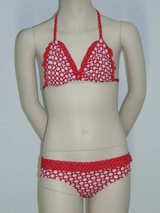 Nickey Nobel Dot rood/wit bikini set