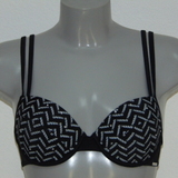 Sapph Beach sample Painted Lady zwart/print voorgevormde bikinitop