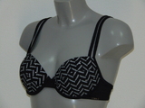 Sapph Beach sample Painted Lady zwart/print voorgevormde bikinitop
