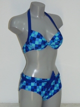 Shiwi Checkered blauw bikini set