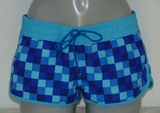 Shiwi Checkered blauw beach short