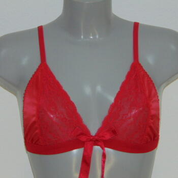 SAPPH SUPER SEXY SAMPLES LORRAINE Red Non-Padded Triangle bh