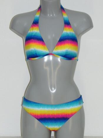 SHIWI BABETTE RAINBOW Blue/MultiColour Triangle Bikinitop + slip