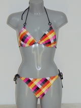 Shiwi Bardot oranje/roze bikini set