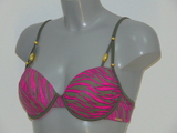 Sapph Beach sample Hanalei roze/print voorgevormde bikinitop