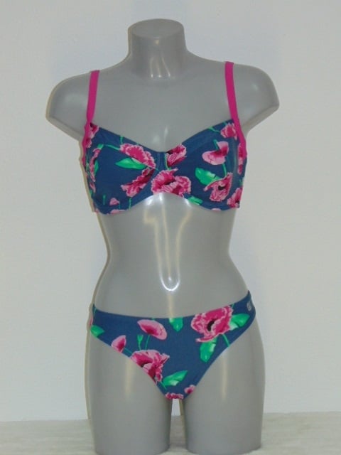 Shiwi Fajah marine blauw/roze bikini set