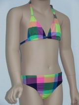 Shiwi Kids Checkered roze bikini set
