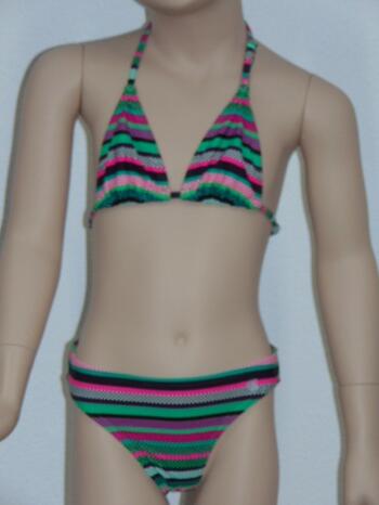 SHIWI KIDS PIXIE Green/Pink Bikini