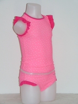 Shiwi Kids Polka roze/wit bikini set