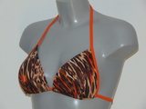 Sapph Beach sample Havana bruin voorgevormde bikinitop