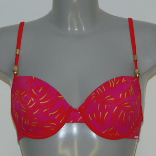 Sapph Beach sample Panama roze/rood voorgevormde bikinitop