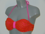 Sapph Beach sample Bonaire oranje/roze bandeau / softcup bikinitop