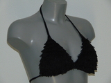Sapph Beach sample Fringes zwart voorgevormde bikinitop