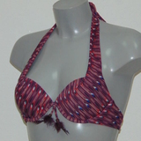 LingaDore Beach Samoa paars/print voorgevormde bikinitop