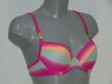 Sapph Beach sample Maui roze/print voorgevormde bikinitop