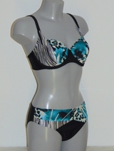 Mila Calella blauw/zwart bikini set