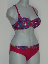 Nickey Nobel Hybiscus raspberry bikini set