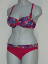 Nickey Nobel Hybiscus raspberry bikini set