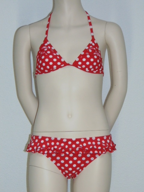 Boobs & Bloomers Polka rood/wit bikini set