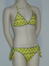 Boobs & Bloomers Palm geel bikini set