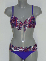 Nickey Nobel Paisley wit/paars bikini set