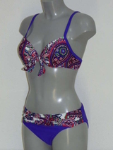 Nickey Nobel Paisley wit/paars bikini set