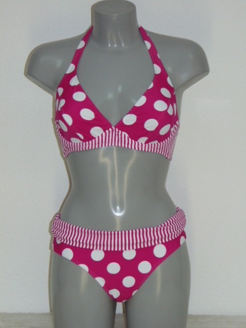 Nickey Nobel Dots & Stripes roze bikini set
