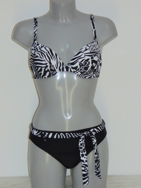 Nickey Nobel Savanne zwart/wit bikini set