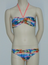 Boobs & Bloomers Eliza oranje/print bikini set