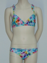 Boobs & Bloomers Jeleesa groen/print bikini set