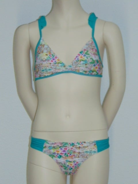 Boobs & Bloomers Issa groen/print bikini set