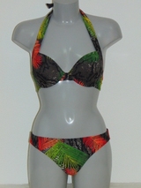 After Eden Dominica print push up bikinitop
