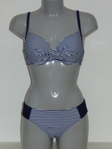 Nickey Nobel Karly marine blauw/wit voorgevormde bikinitop