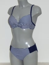 Nickey Nobel Karly marine blauw/wit voorgevormde bikinitop