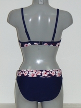 Nickey Nobel Jony marine blauw/wit voorgevormde bikinitop