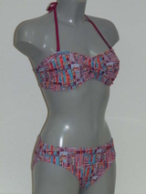 Nickey Nobel Lotte roze/print voorgevormde bikinitop