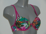 Sapph Beach Costa Rica groen/roze voorgevormde bikinitop