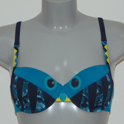 Marlies Dekkers Badmode Lagerthas Eyes blauw/print voorgevormde bikinitop