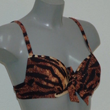 Missya Iris bruin/print voorgevormde bikinitop