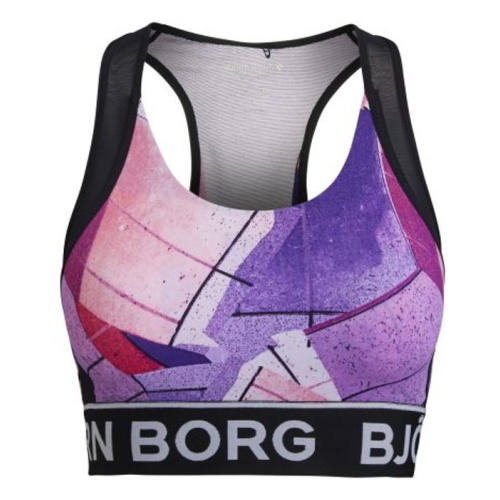 Björn Borg Dames  paars/print sport bh