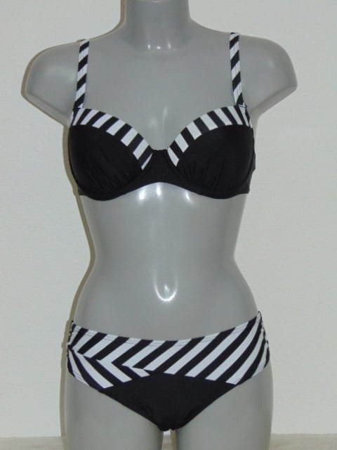 Lentiggini Stripe zwart voorgevormde bikinitop