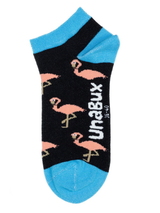 Unabux Short Birds groen sokken