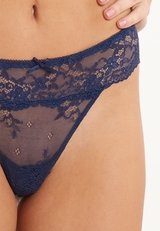 LingaDore Daily Lace marine blauw string