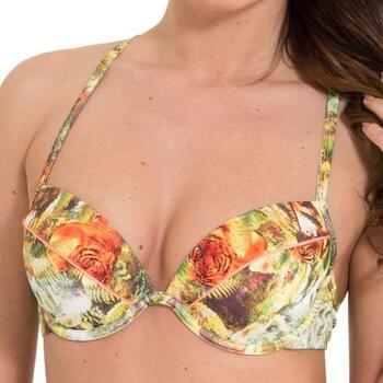 LINGADORE BEACH VOYAGE Tiger print Halternek Bikini top