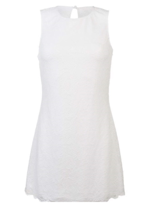 Sapph Powerfull muse gebroken wit jurk