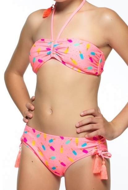 Boobs & Bloomers Romy roze/print bikini set