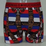 Muchachomalo Inka blauw/print boxershort