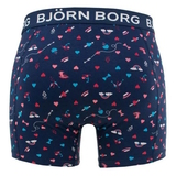 Björn Borg Amour marine blauw/print boxershort